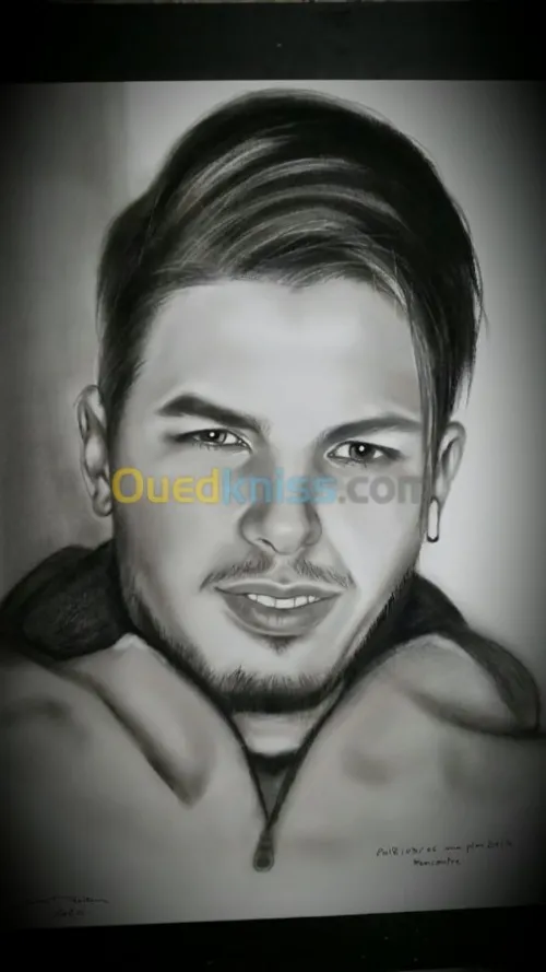 Portrait sur commande. 