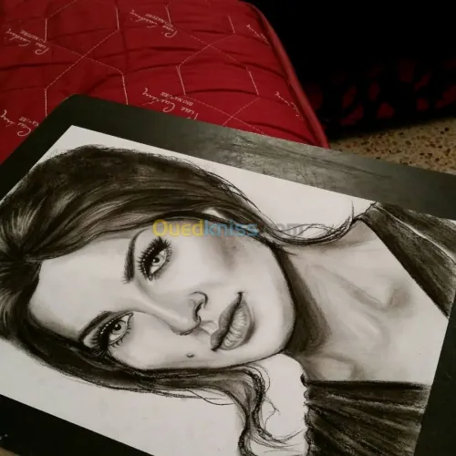 Portrait sur commande. 