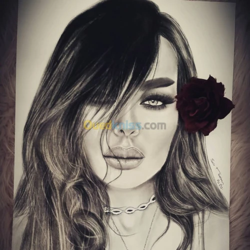 Portrait sur commande. 
