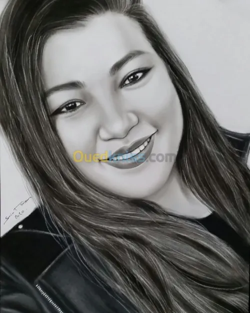 Portrait sur commande. 