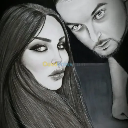 Portrait sur commande. 