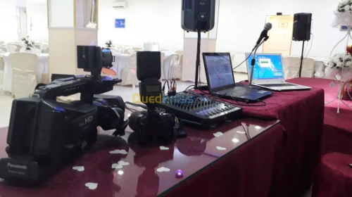 Disc jockey et caméra photos
