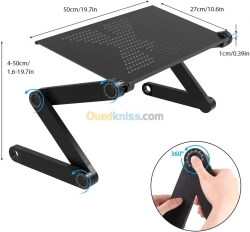TABLE LAPTOP AJUSTABLE ET REFROIDISANT