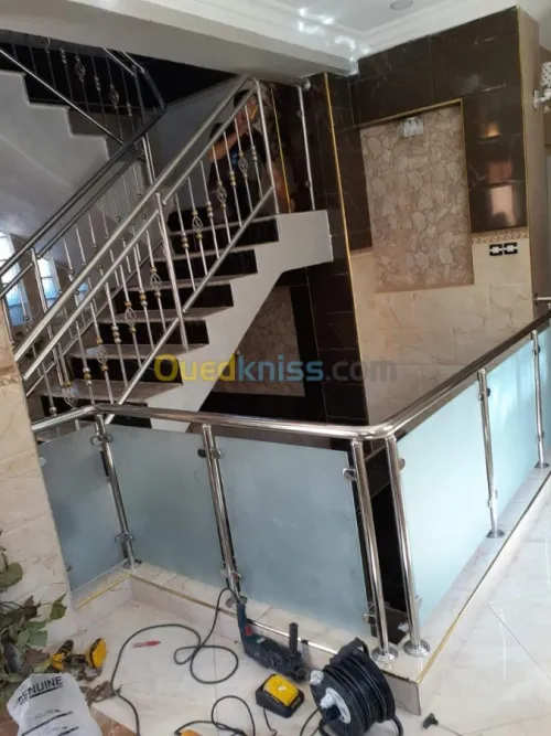 rampes d'escaliers inox