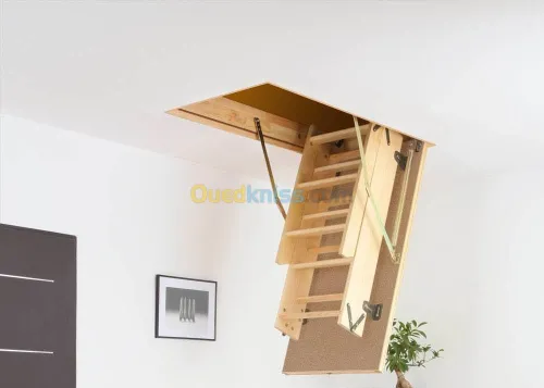 Escalier escamotable en bois