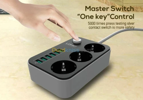Multiprise LDNIO 3 Prises + 6 USB