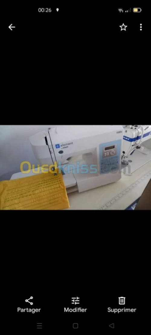 Machine à coudre et a broderie