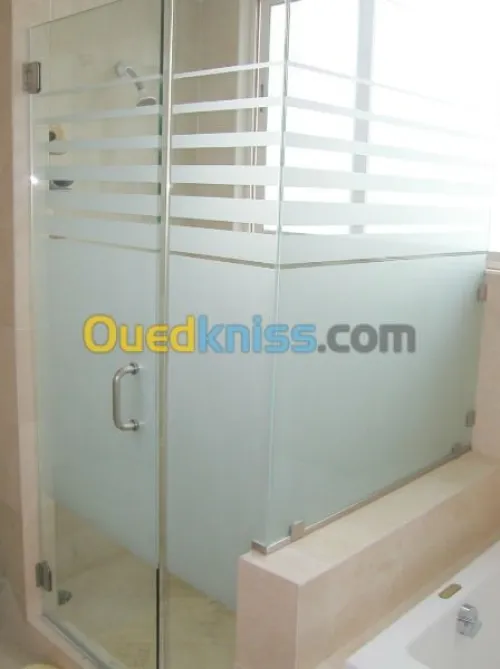 vitrine et douche italienne 