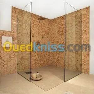 vitrine et douche italienne 
