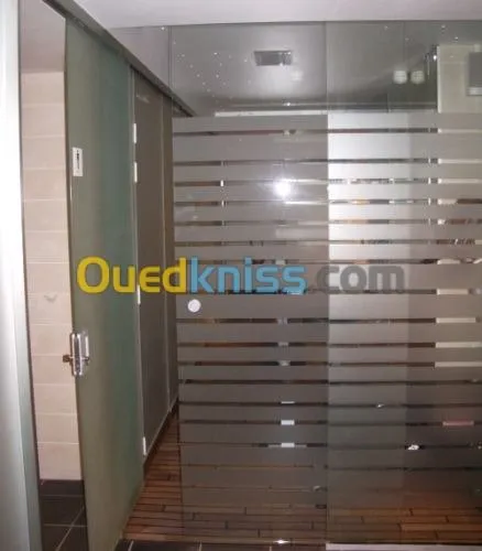 vitrine et douche italienne 