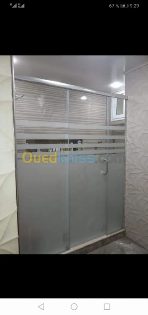 vitrine et douche italienne 