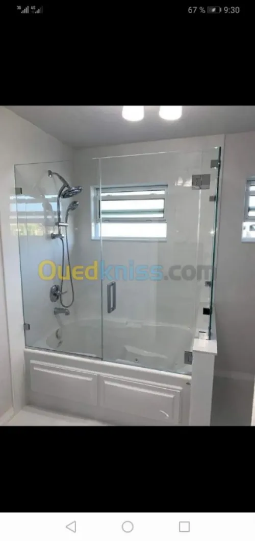 vitrine et douche italienne 