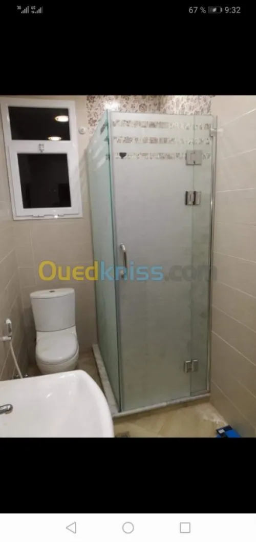 vitrine et douche italienne 