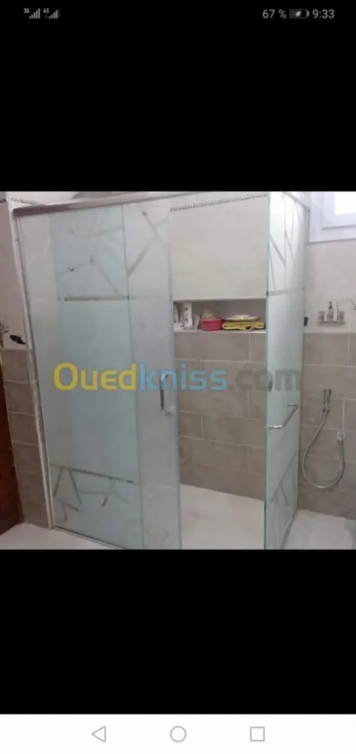 vitrine et douche italienne 