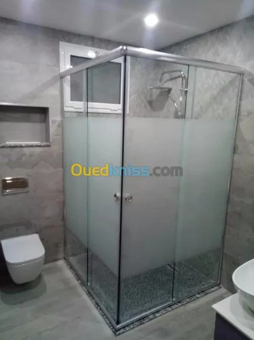 vitrine et douche italienne 
