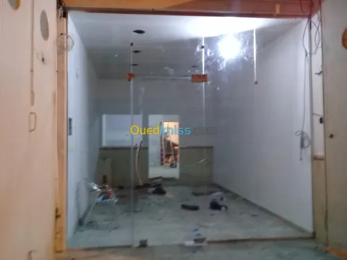 vitrine et douche italienne 