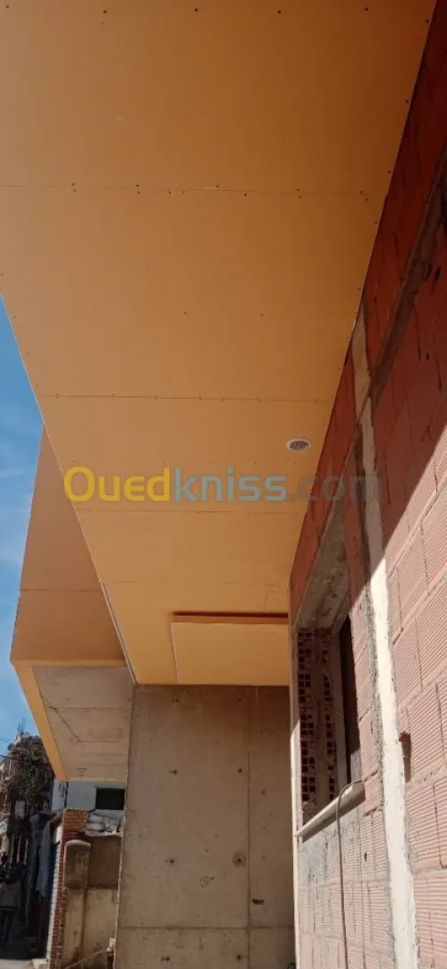 Revêtement de façades en Aquapanel / Plaques de plâtre et faux plafond démontable