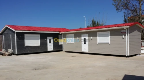 Fabrication de chalet/cabine sahariene