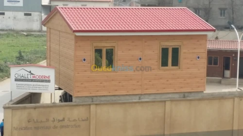 Fabrication de chalet/cabine sahariene