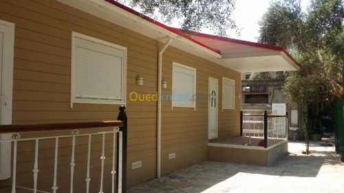 Fabrication de chalet/cabine sahariene