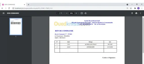 Gestion de Stock