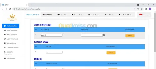Gestion de Stock