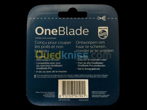 Recharges Lames rasoir Philips OneBlade et OneBlade Pro