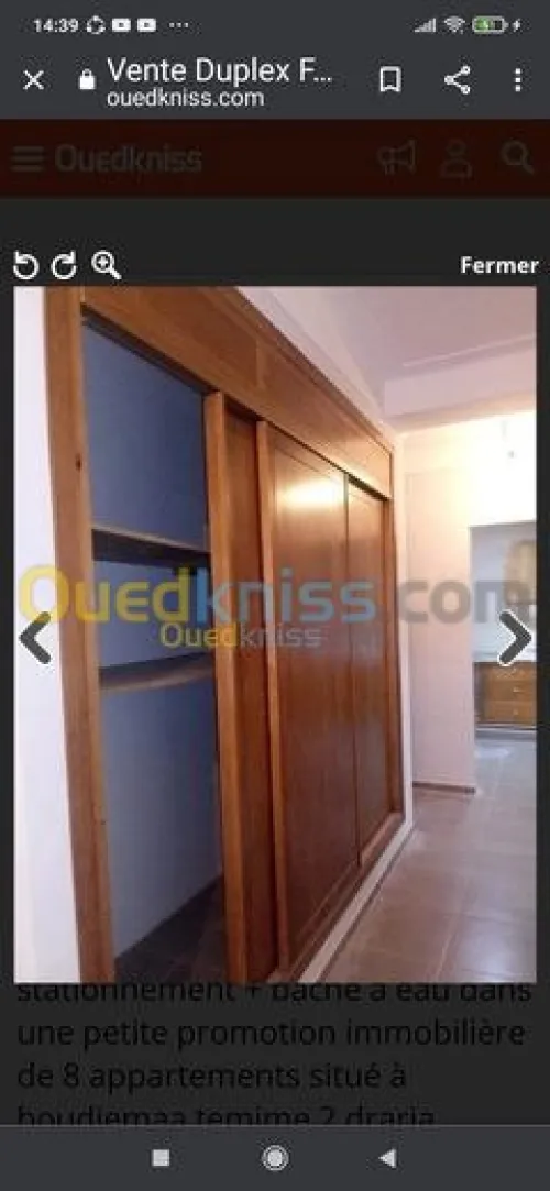 Vente Appartement F6 Alger Draria
