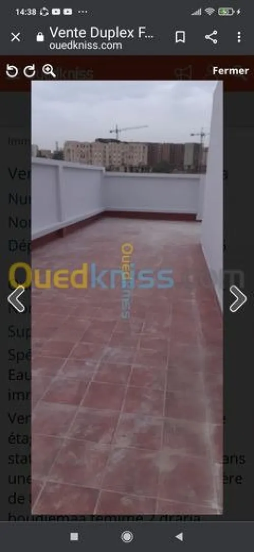 Vente Appartement F6 Alger Draria