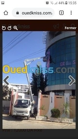 Location camion nacelle 16m 