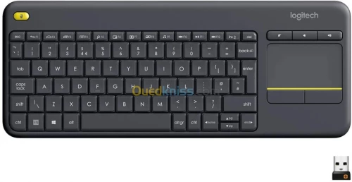 Logitech K400 clavier sans fil avec pavé tactile intégré pour PC salon et multimedia