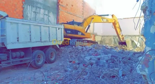 Travaux démolition et térasment 