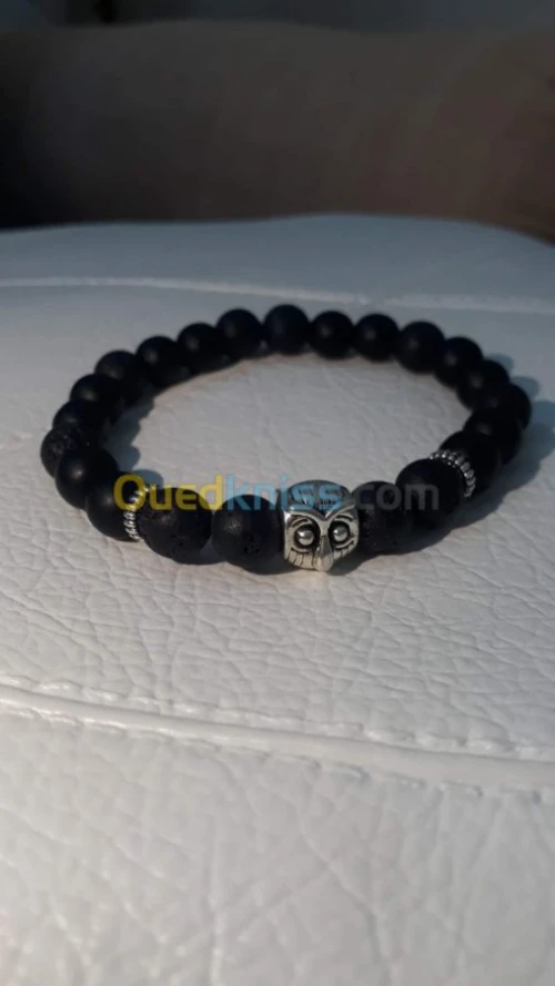 Bracelet homme pierres naturelles turq