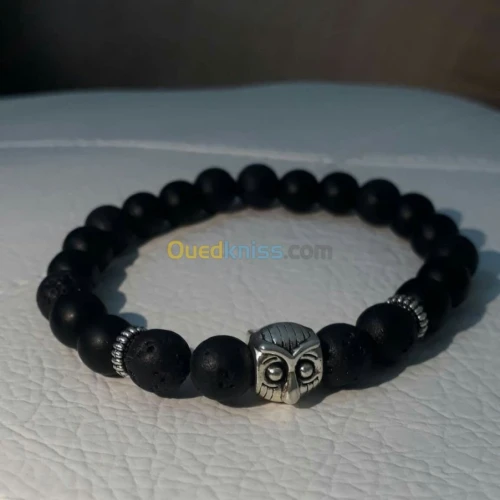 Bracelet homme pierres naturelles turq