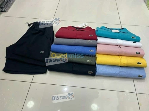 PACK: 1X ENSEMBLE LACOSTE+3X T-SHIRTS