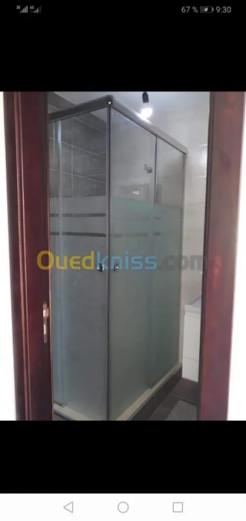 Aluminium , vitrine, douche italienne 