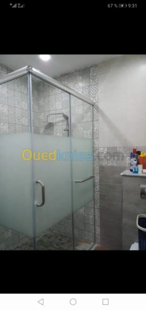 Aluminium , vitrine, douche italienne 