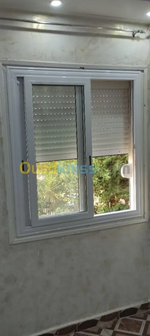 Aluminium , vitrine, douche italienne 