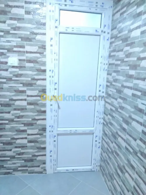Aluminium , vitrine, douche italienne 