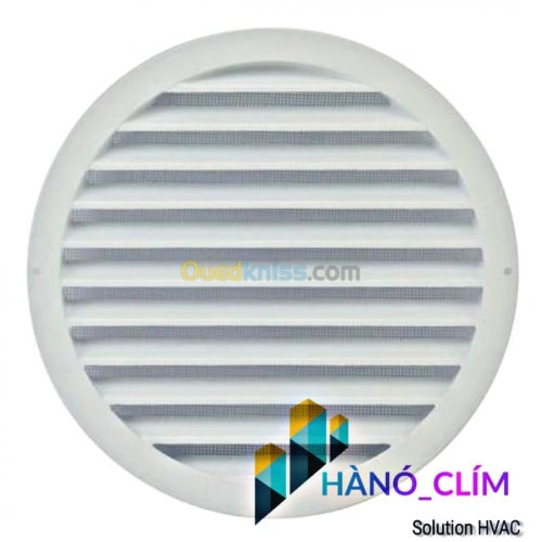 Grille d'aération circulaire en Alu
