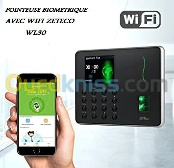 POINTEUSE BIOMETRIQUE ZKTeco  WL30