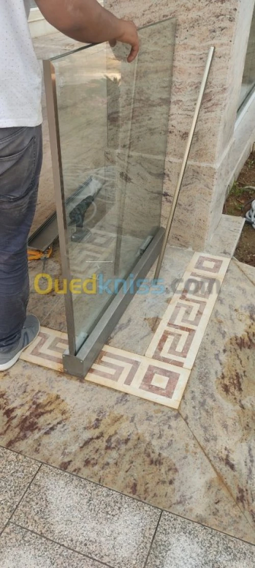 Garde de corp en verre