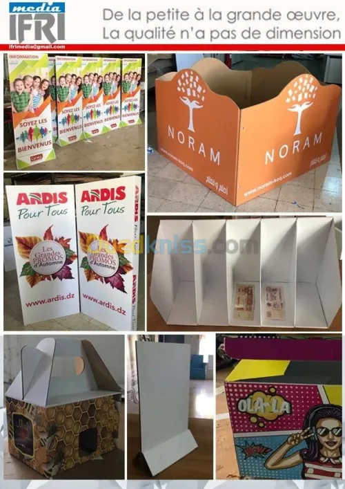 impression numérique , stand , carton