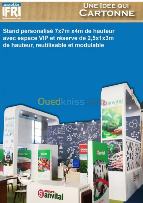 impression numérique , stand , carton