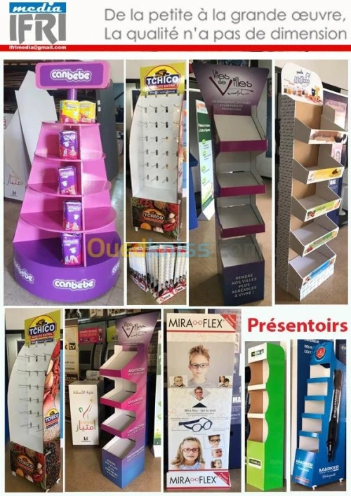 impression numérique , stand , carton
