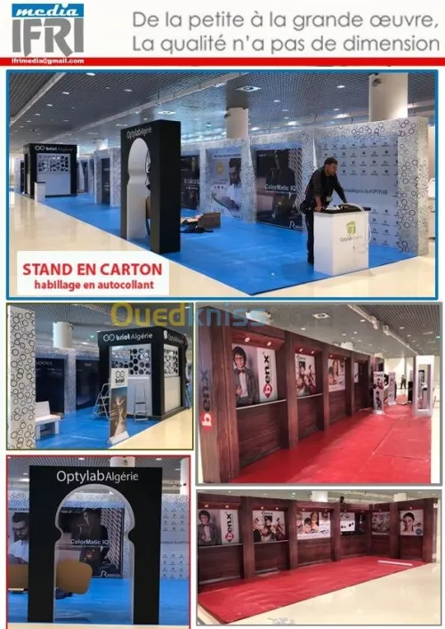 impression numérique , stand , carton