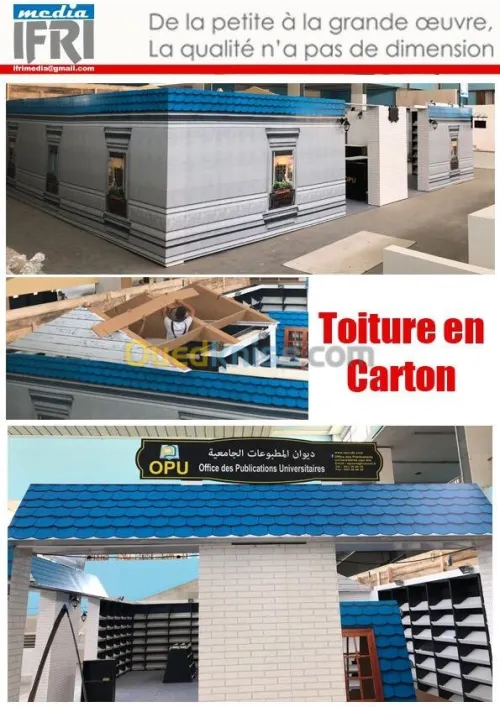 impression numérique , stand , carton