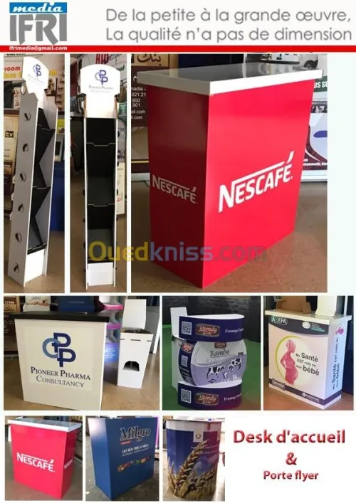 impression numérique , stand , carton