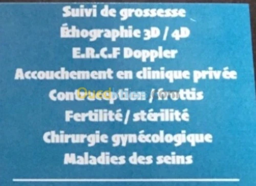 Gynécologue/ à côté de la poste/Douera