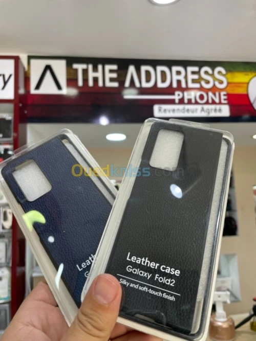 Coque GALAXY FOLD 2 en cuir